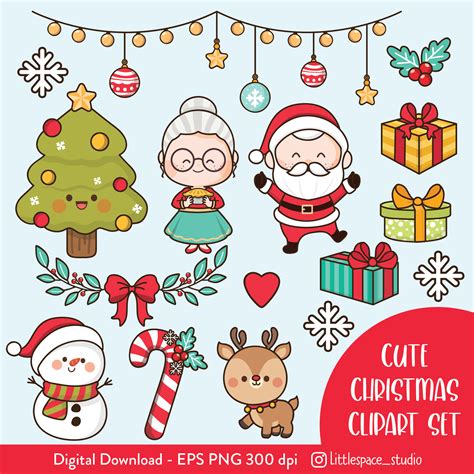 cute christmas clip art|simple christmas clip art.